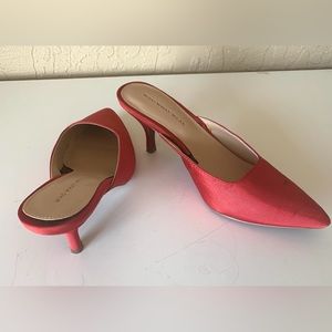 Who What Wear Red Dress Mules